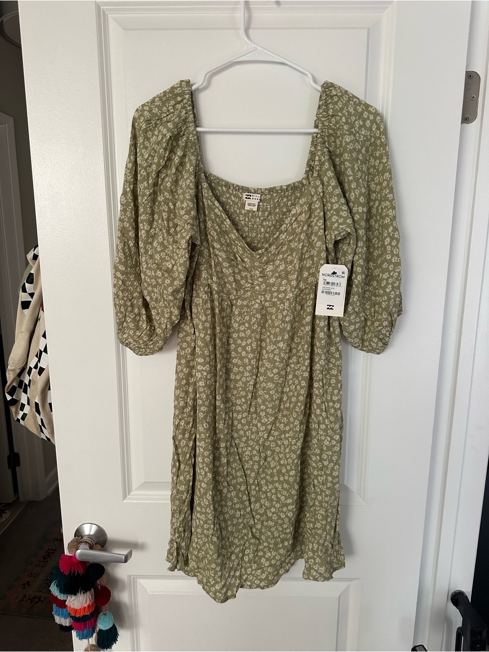 Billabong Sage Green Floral Mini Dress